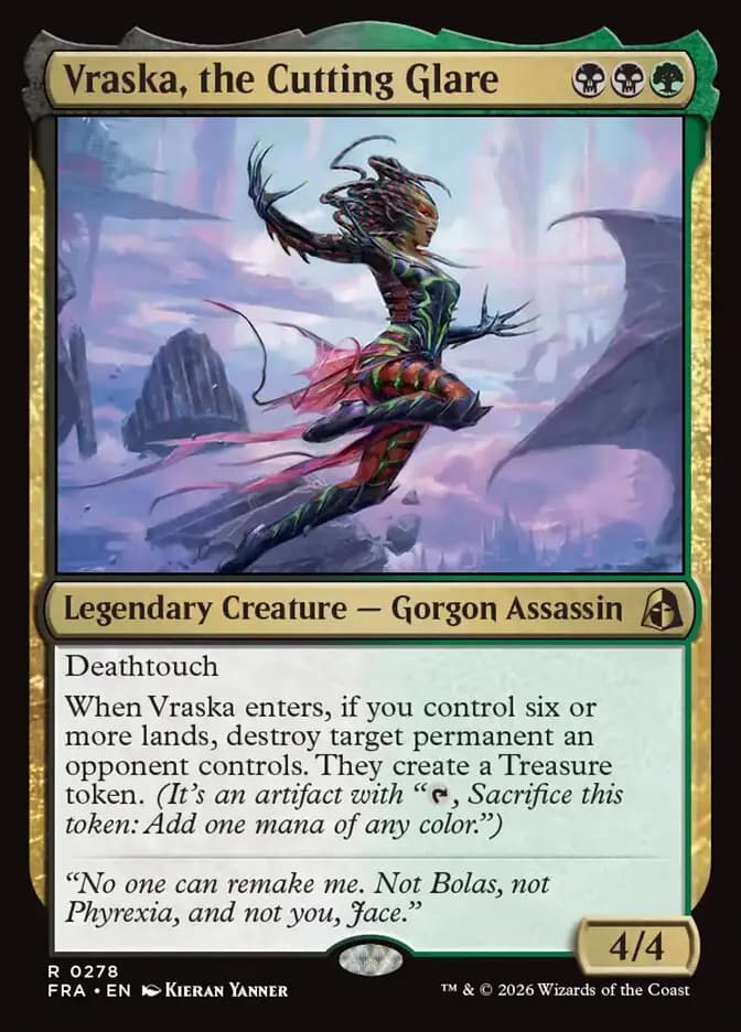 Card image of Vraska, the Cutting Glare