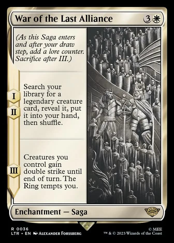 Card image of War of the Last Alliance