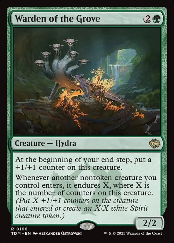 Card image of Warden of the Grove