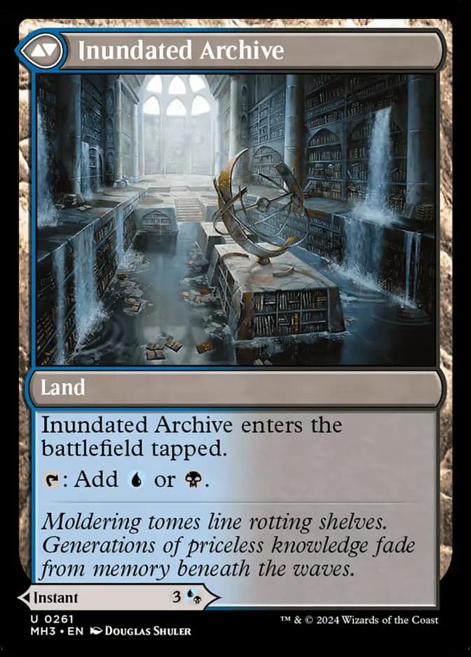 Card image of Waterlogged Teachings / Inundated Archive