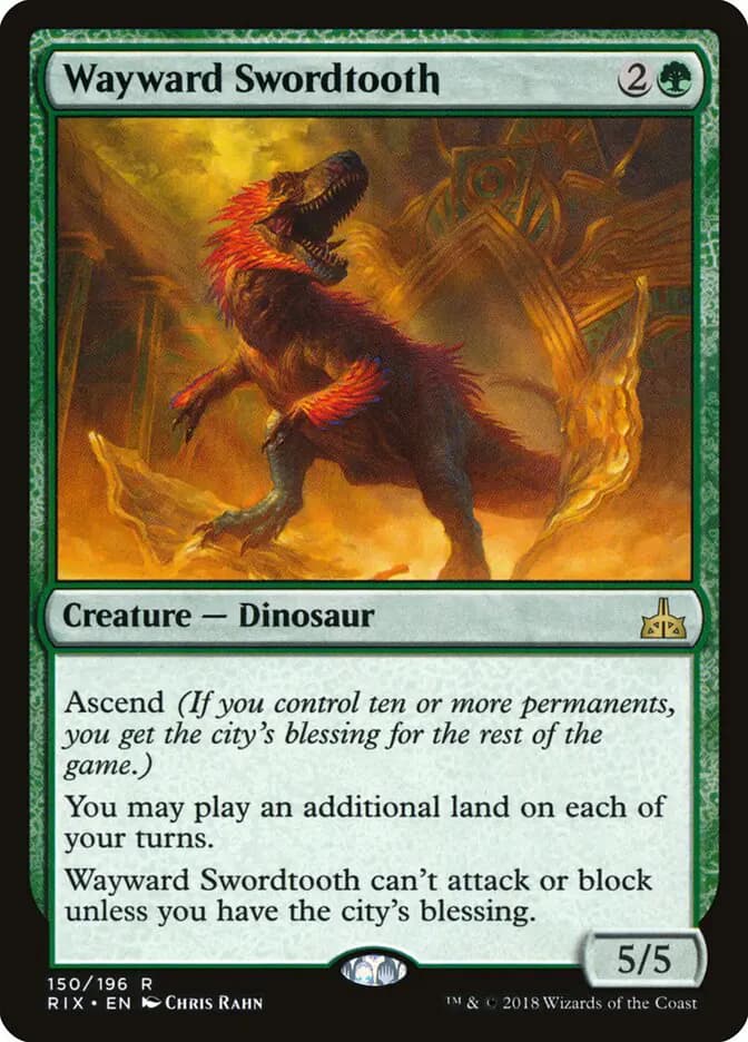 Card image of Wayward Swordtooth