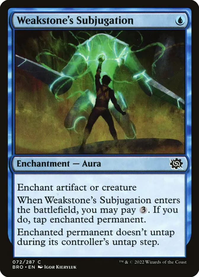 Card image of Weakstone's Subjugation