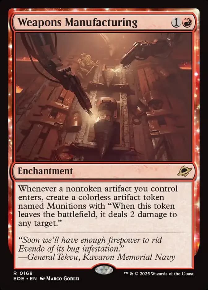 Card image of Weapons Manufacturing