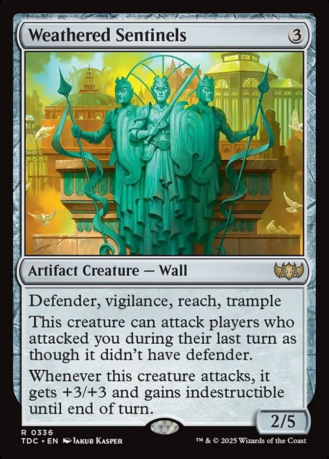 Card image of Weathered Sentinels