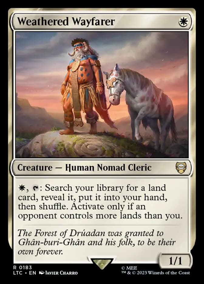 Card image of Weathered Wayfarer
