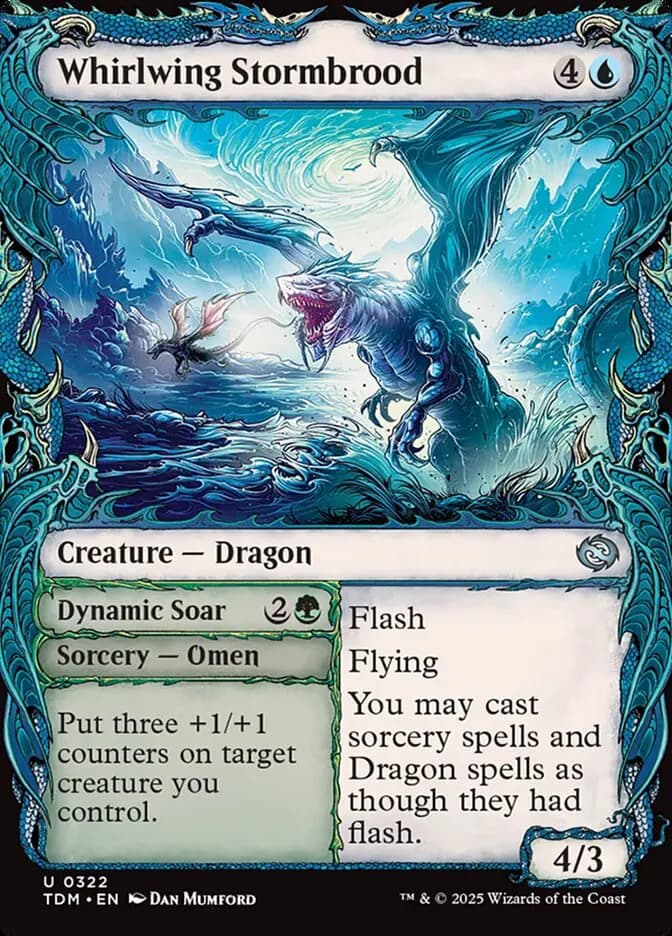 Card image of Whirlwing Stormbrood / Dynamic Soar