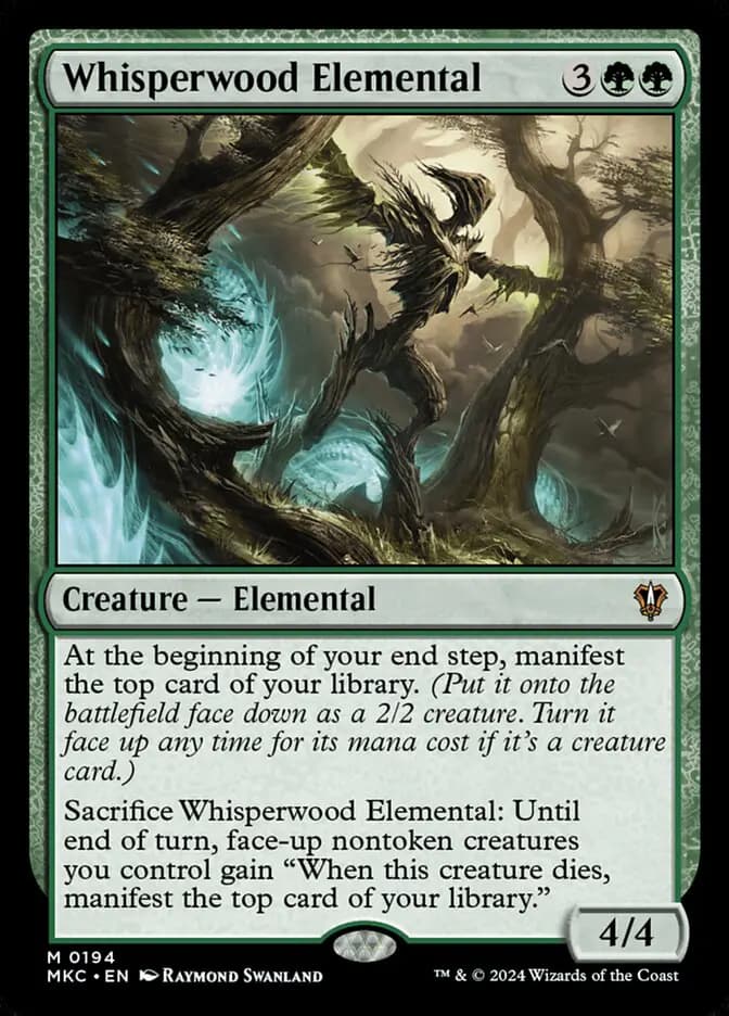 Card image of Whisperwood Elemental