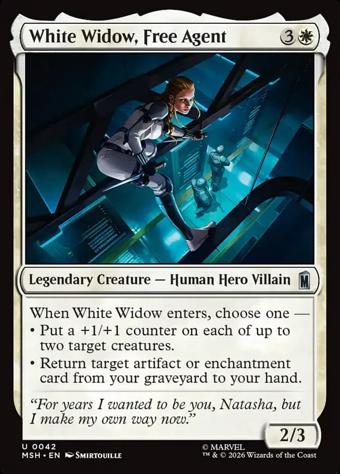 Card image of White Widow, Free Agent
