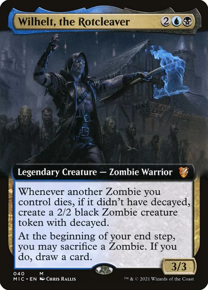 Card image of Wilhelt, the Rotcleaver