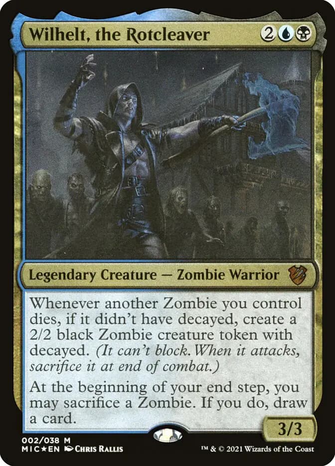 Card image of Wilhelt, the Rotcleaver