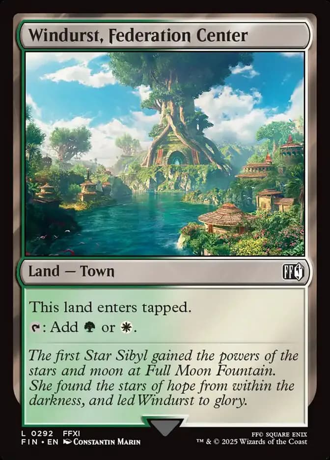 Card image of Windurst, Federation Center