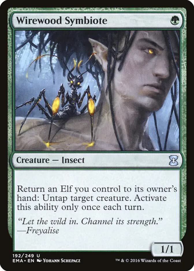 Card image of Wirewood Symbiote