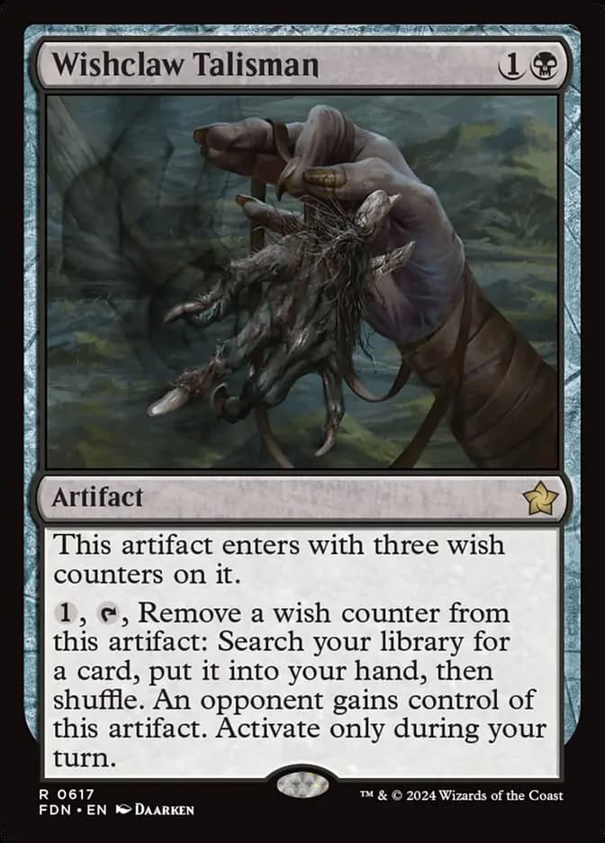 Card image of Wishclaw Talisman