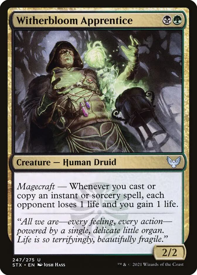 Card image of Witherbloom Apprentice