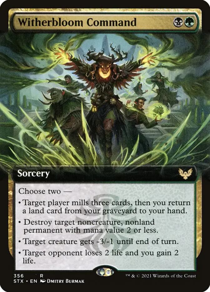 Card image of Witherbloom Command