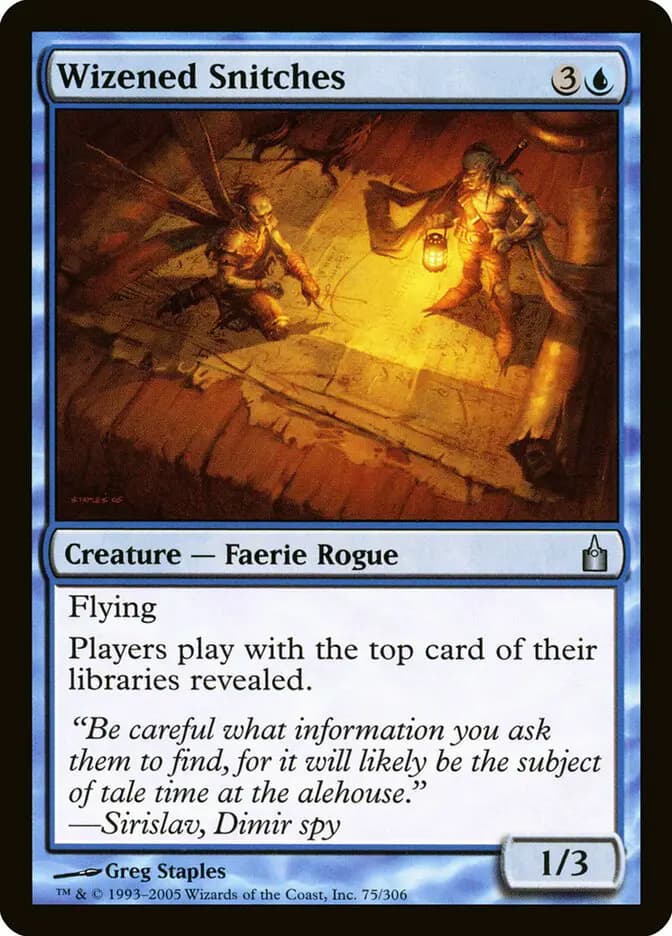 Card image of Wizened Snitches