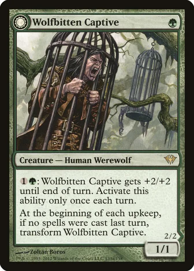 Card image of Wolfbitten Captive / Krallenhorde Killer