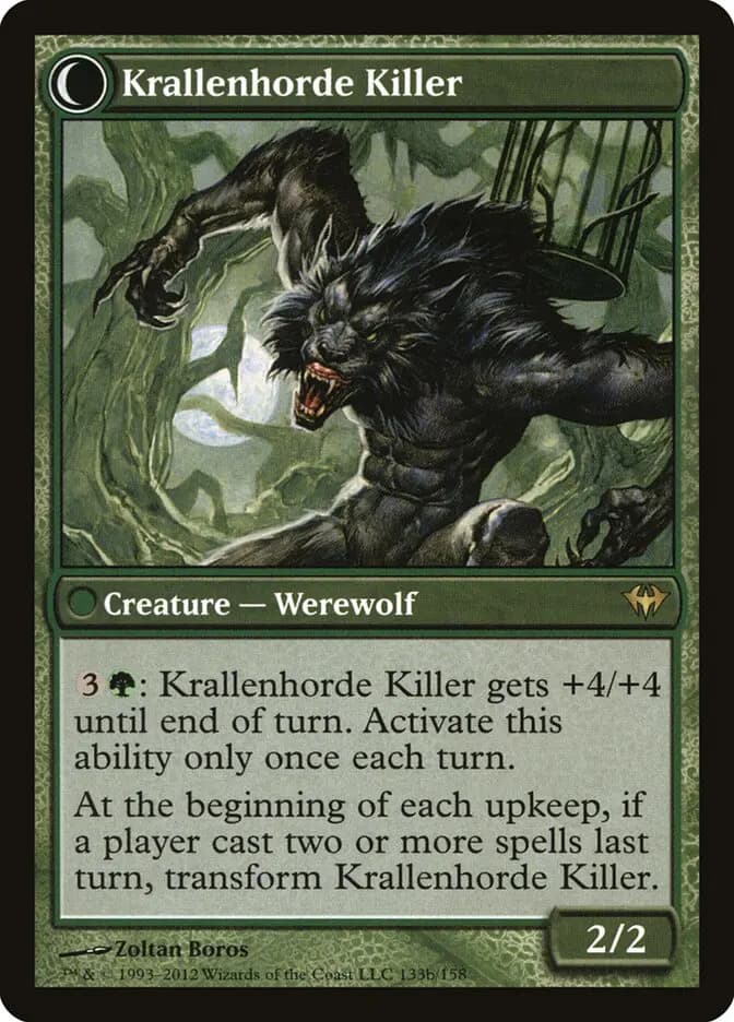 Card image of Wolfbitten Captive / Krallenhorde Killer