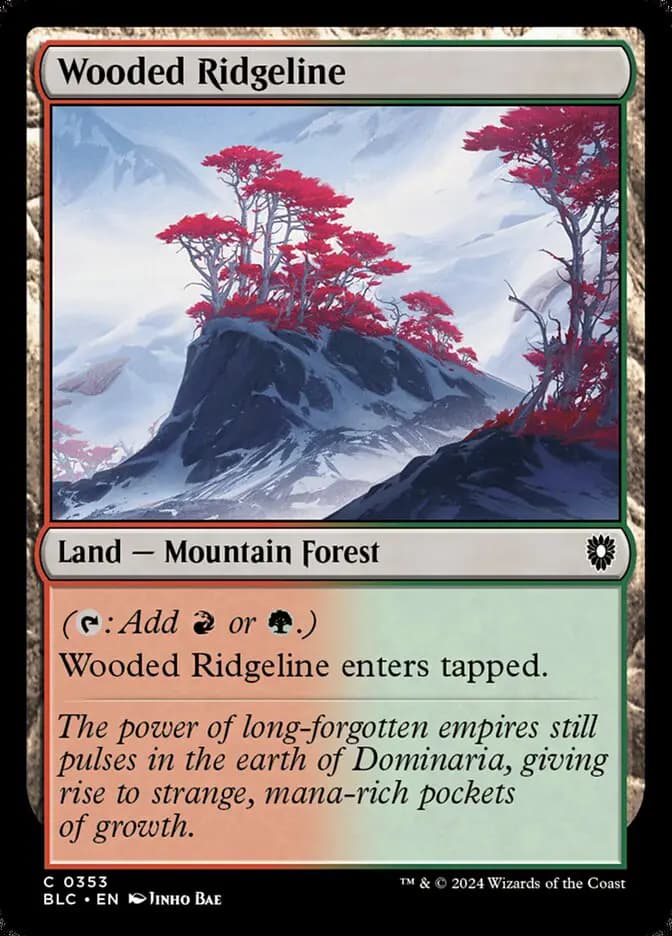 Card image of Wooded Ridgeline