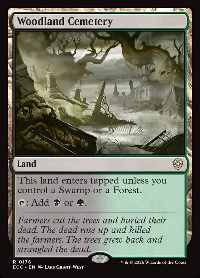 Card image of Woodland Cemetery