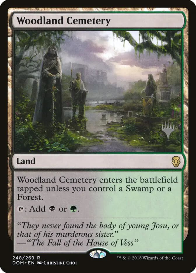 Card image of Woodland Cemetery