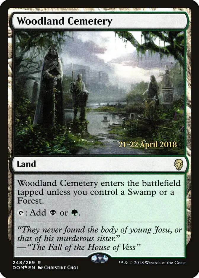 Card image of Woodland Cemetery