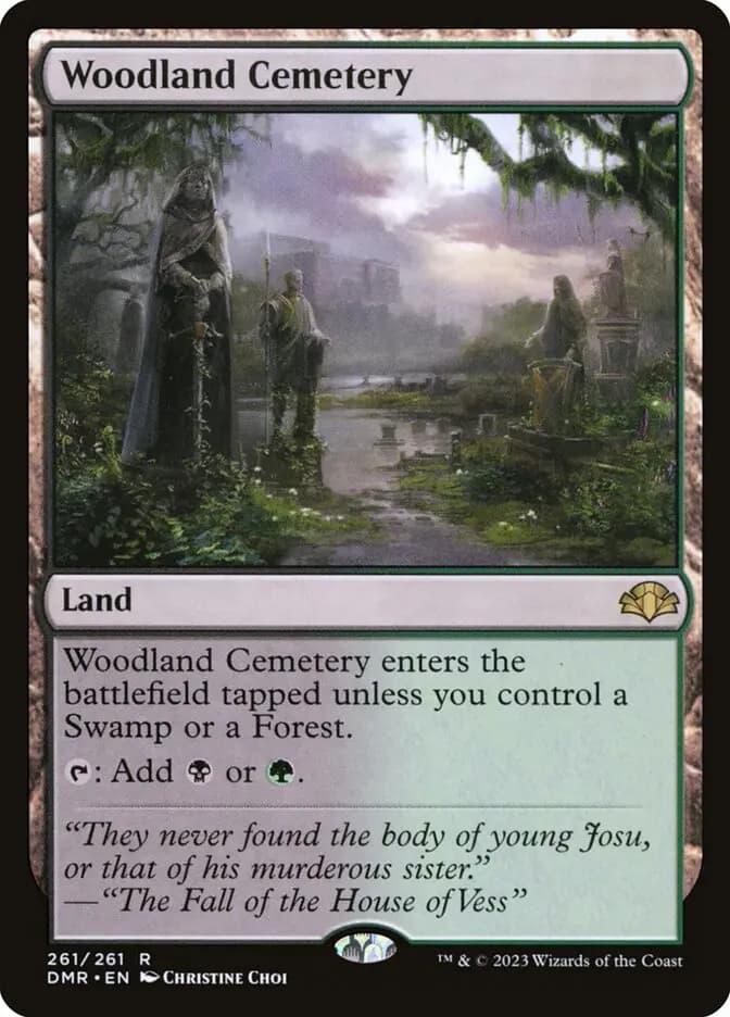 Card image of Woodland Cemetery