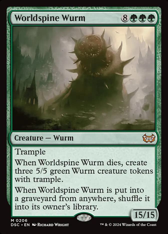 Card image of Worldspine Wurm