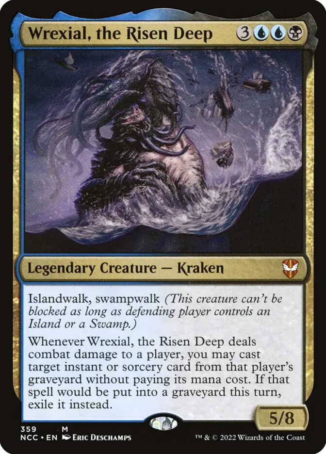 Card image of Wrexial, the Risen Deep