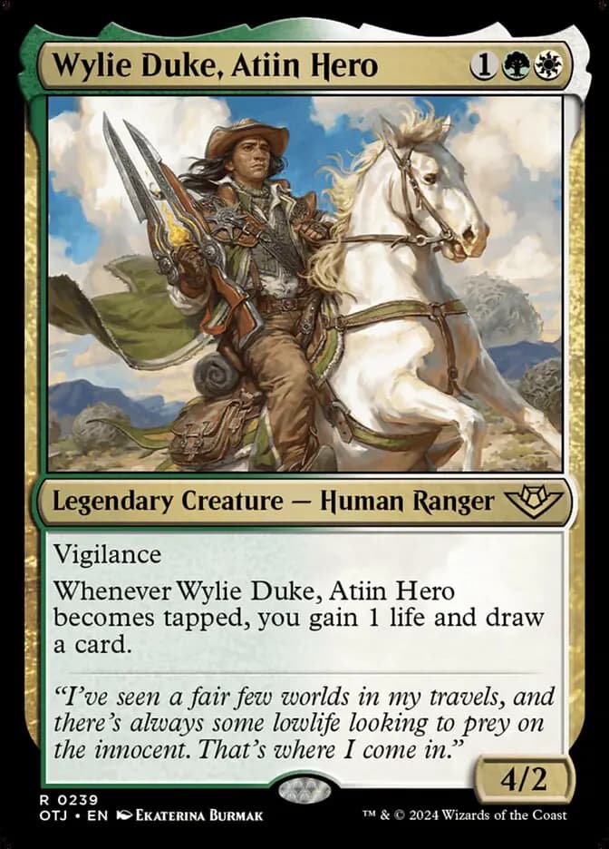 Card image of Wylie Duke, Atiin Hero