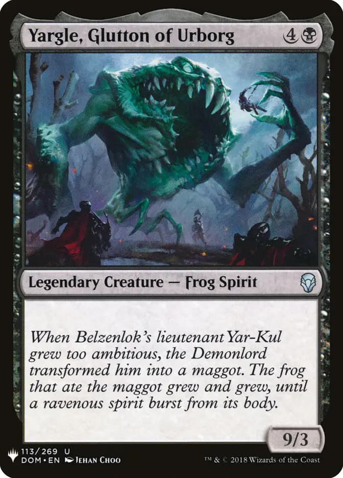 Card image of Yargle, Glutton of Urborg