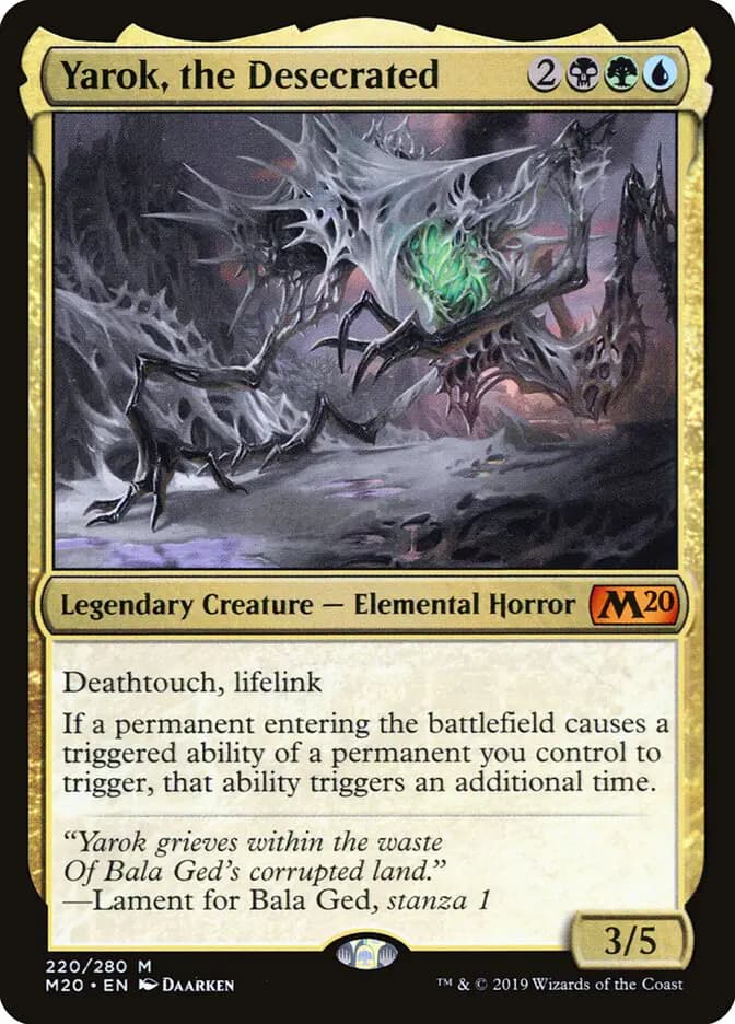 Card image of Yarok, the Desecrated
