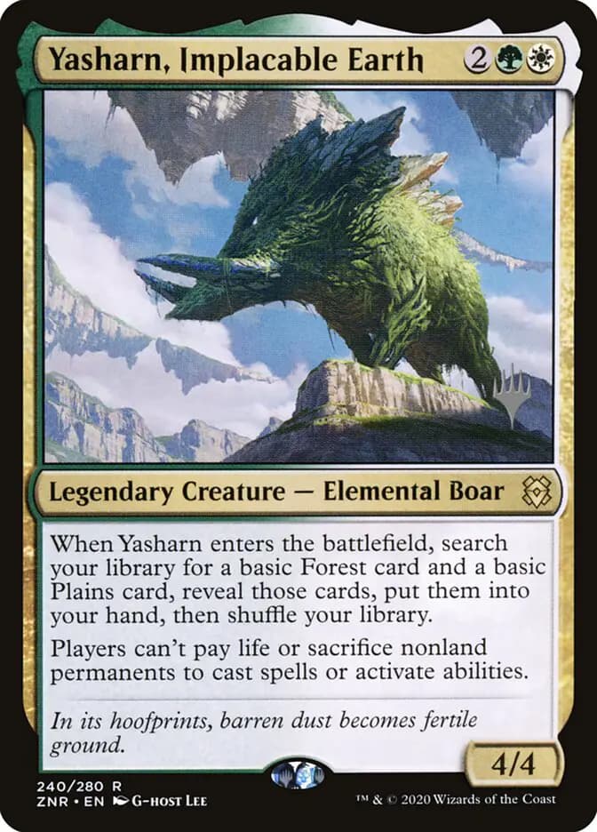 Card image of Yasharn, Implacable Earth