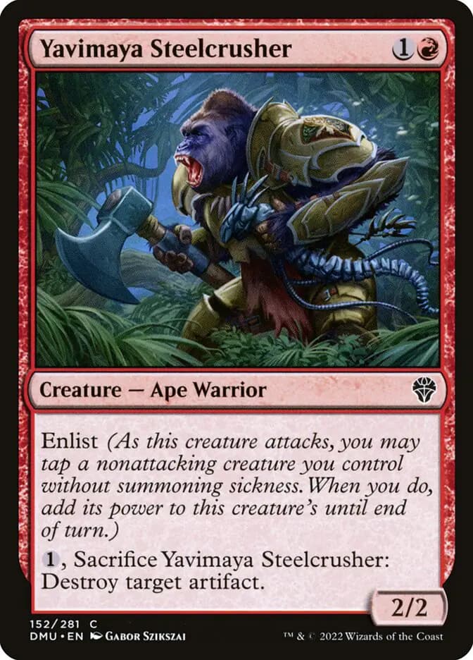 Card image of Yavimaya Steelcrusher