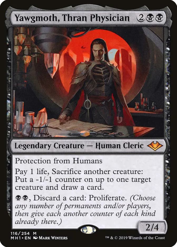 Card image of Yawgmoth, Thran Physician
