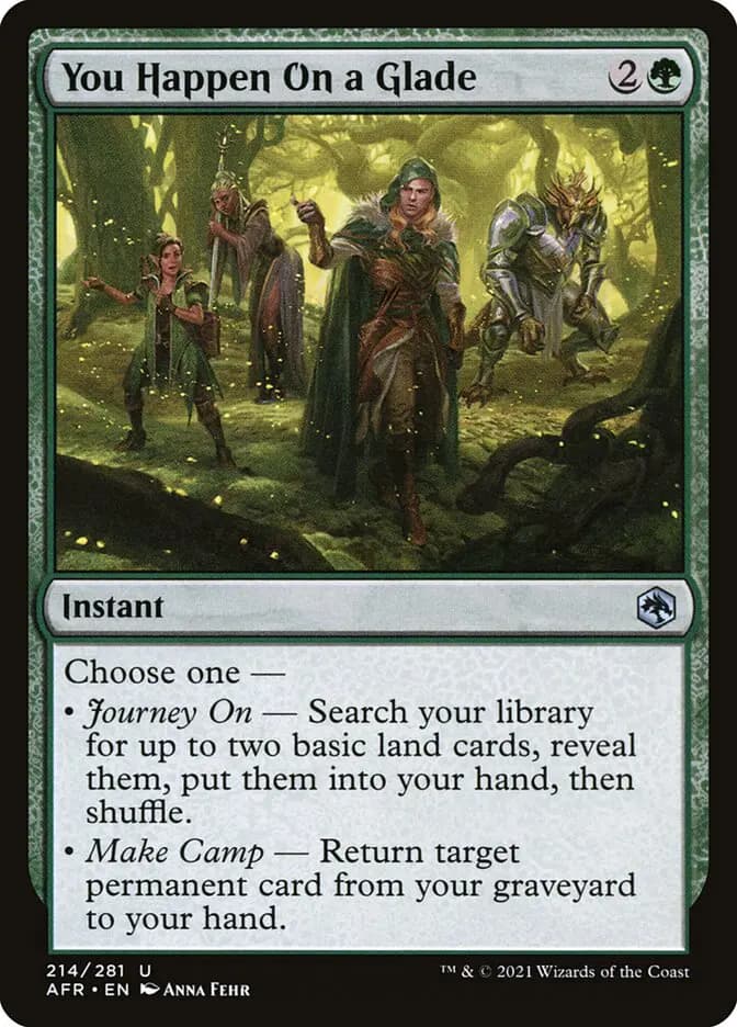 Card image of You Happen On a Glade
