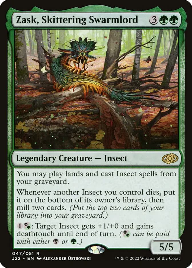 Card image of Zask, Skittering Swarmlord
