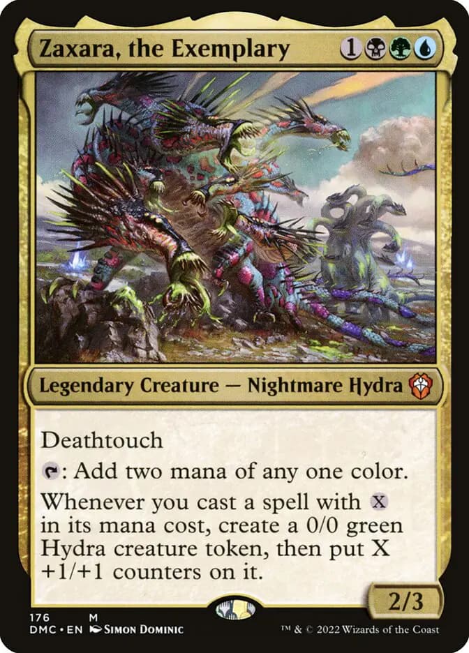 Card image of Zaxara, the Exemplary