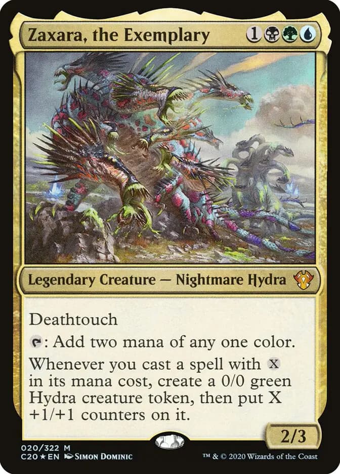 Card image of Zaxara, the Exemplary