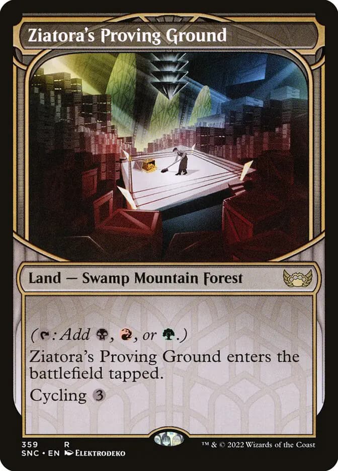 Card image of Ziatora's Proving Ground