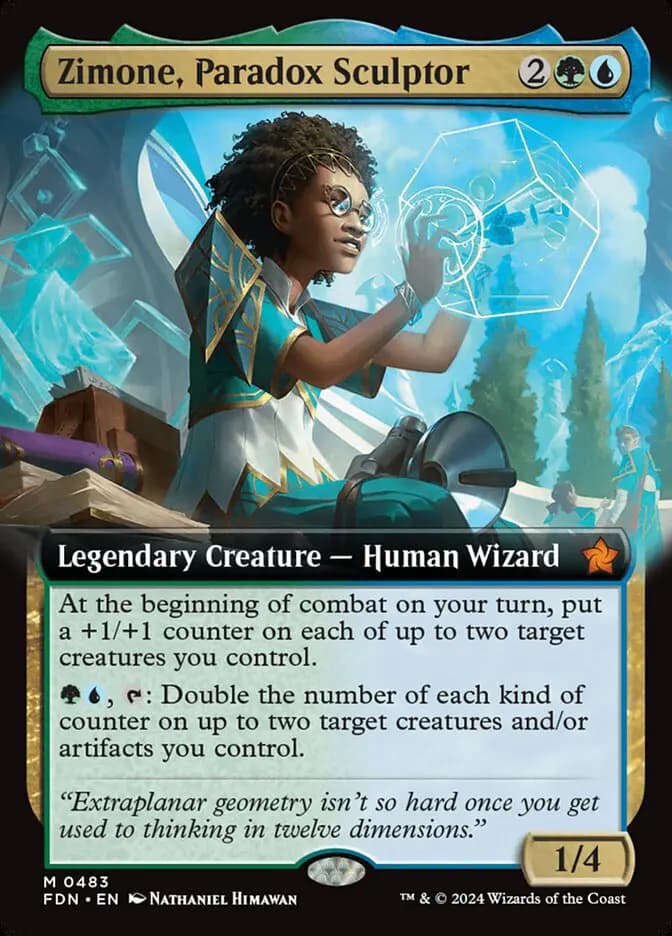 Card image of Zimone, Paradox Sculptor