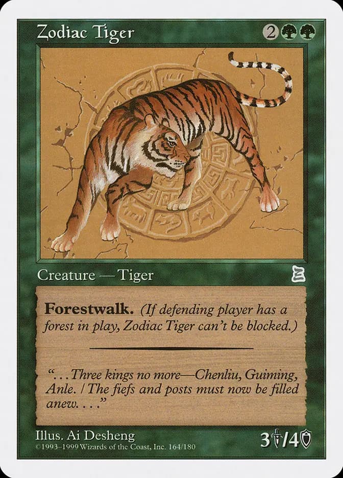 Card image of Zodiac Tiger