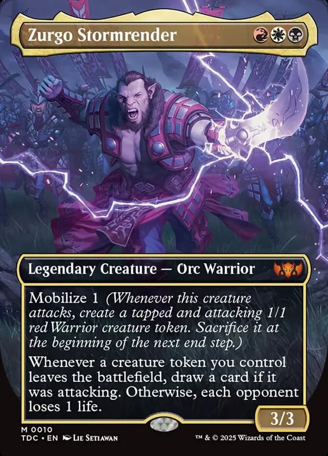 Card image of Zurgo Stormrender